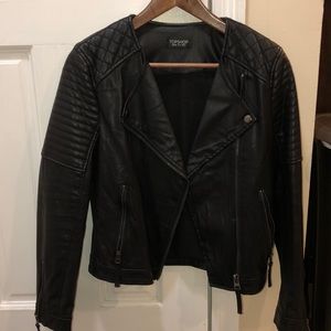 Topshop leather jacket